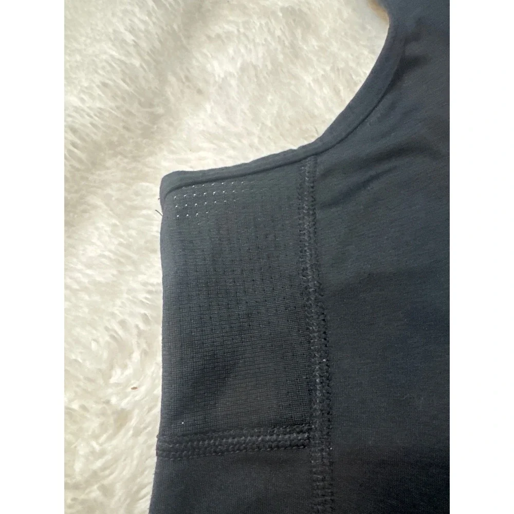Nike Tank Top Women Medium Black Good Dri-FIT Racerback Running Mesh Activewear